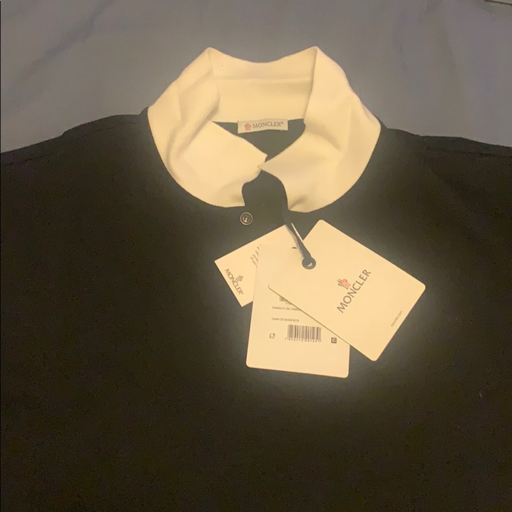 Black and White Moncler Polo **NEVER WORN** NEW!!